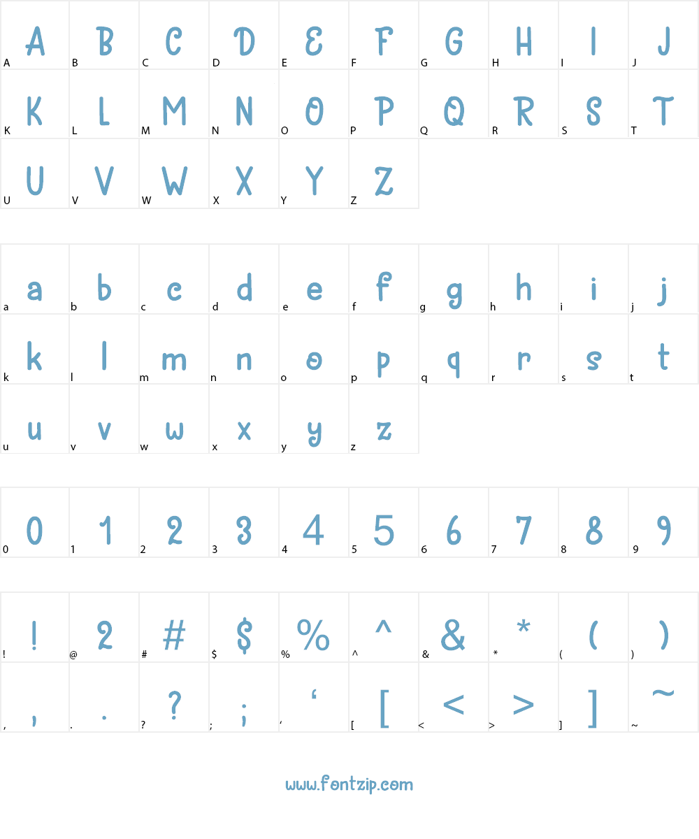 Brochette DEMO Font Character